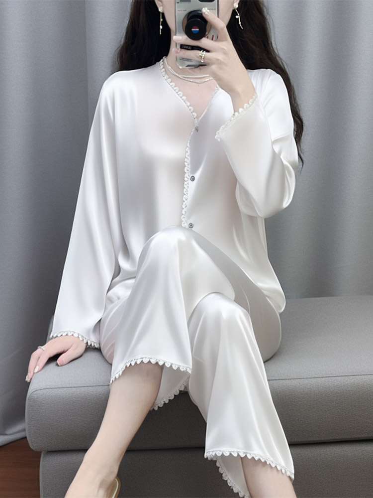 OE532: Bộ đồ ngủ kiểu Pháp đơn giản ngọt ngào dành cho nữ SPNN