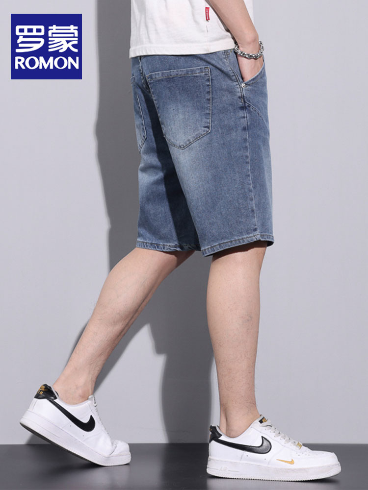 OE694: Quần short jeans nam cao cấp mùa hè quần ống đứng