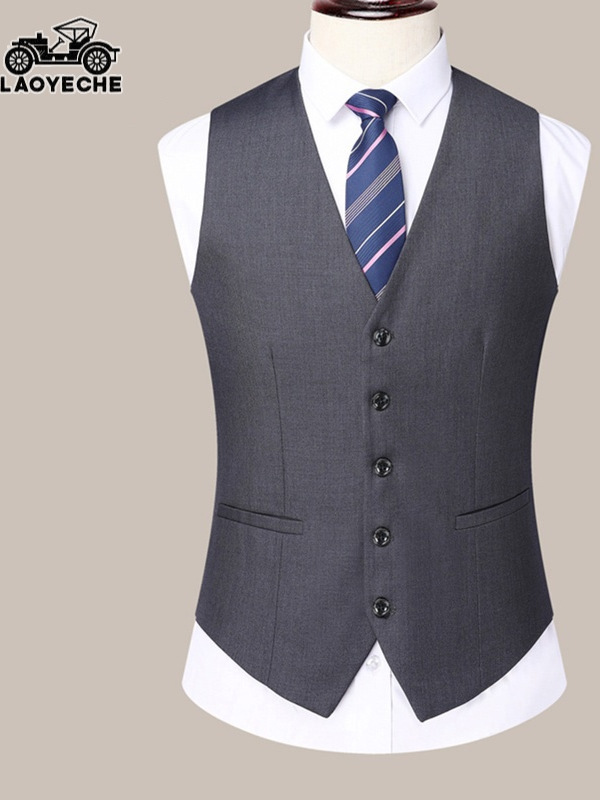 OE482: áo khoác vest cổ điển cho nam cao cấp thời trang vest cổ chữ V