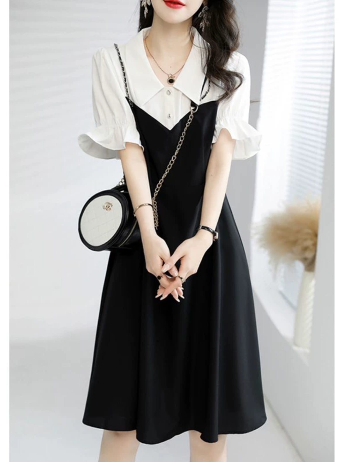 OD162: ĐẦM CỔ SƠ MI CAO CẤP