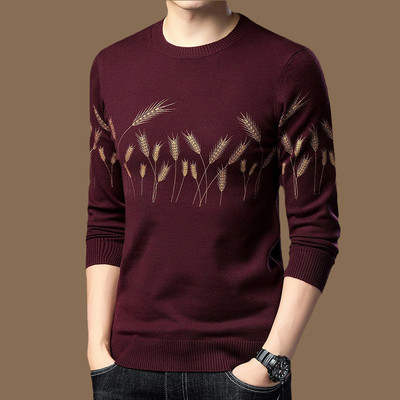Mã B072: Áo Len Nam Cổ Tròn Áo Chui Đầu Jacquard cao cấp