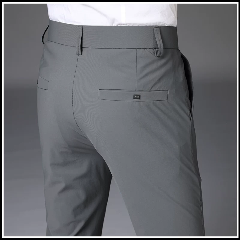 OE952: Quần nam bằng lụa băng nhanh khô, quần công sở