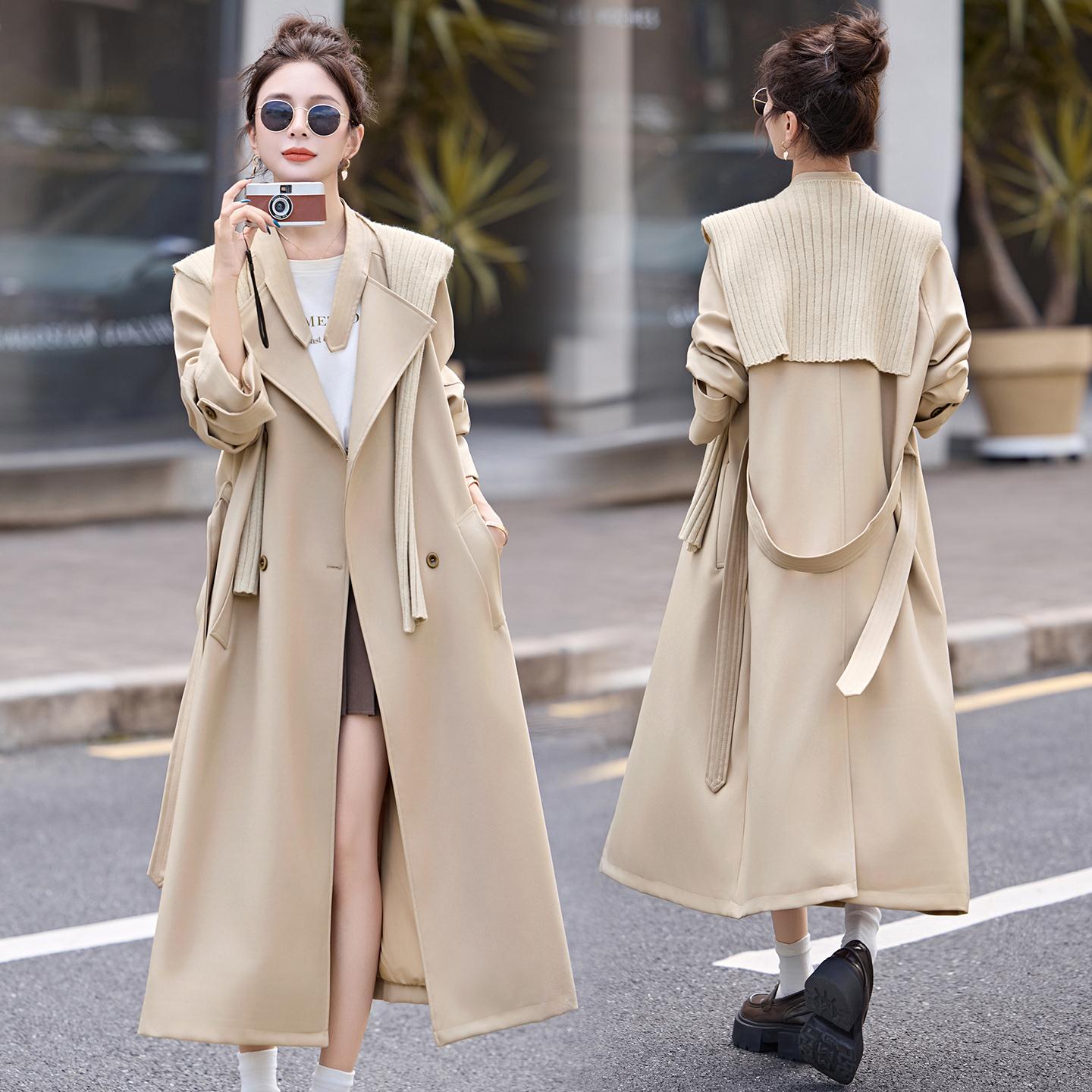 OE926: Áo khoác dài nữ thu đông