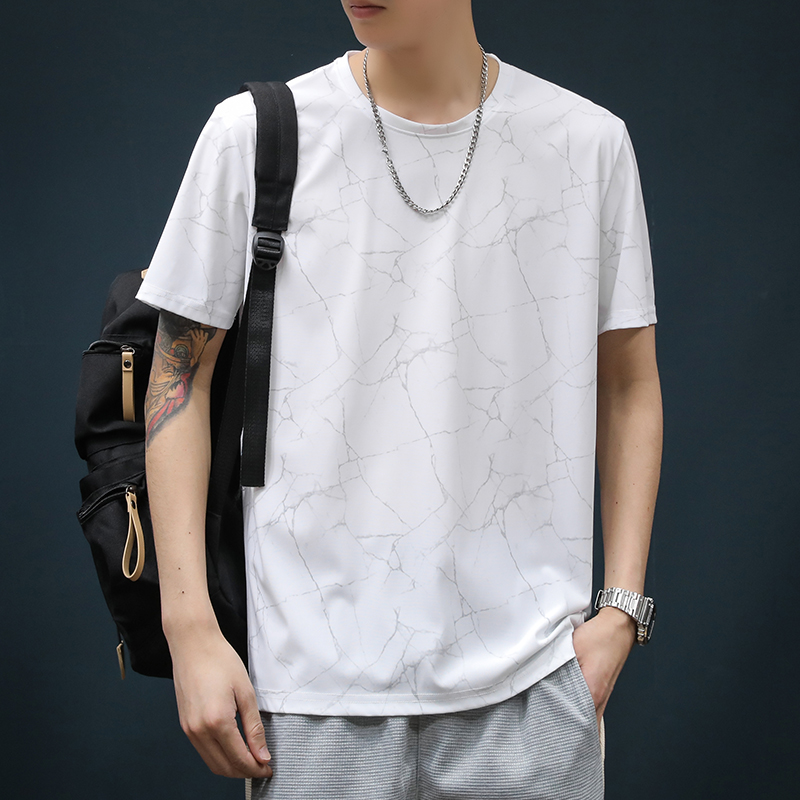 Mã A998: Áo thun ngắn tay nam cổ tròn dáng rộng thể thao