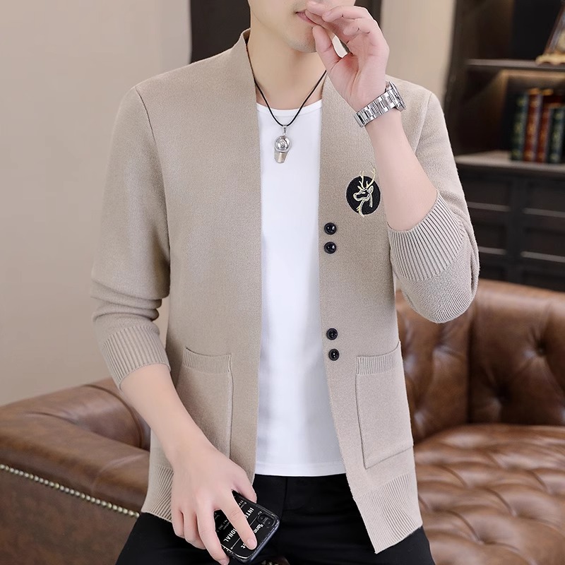 Mã B086: Áo len dệt kim cardigan nam cao cấp