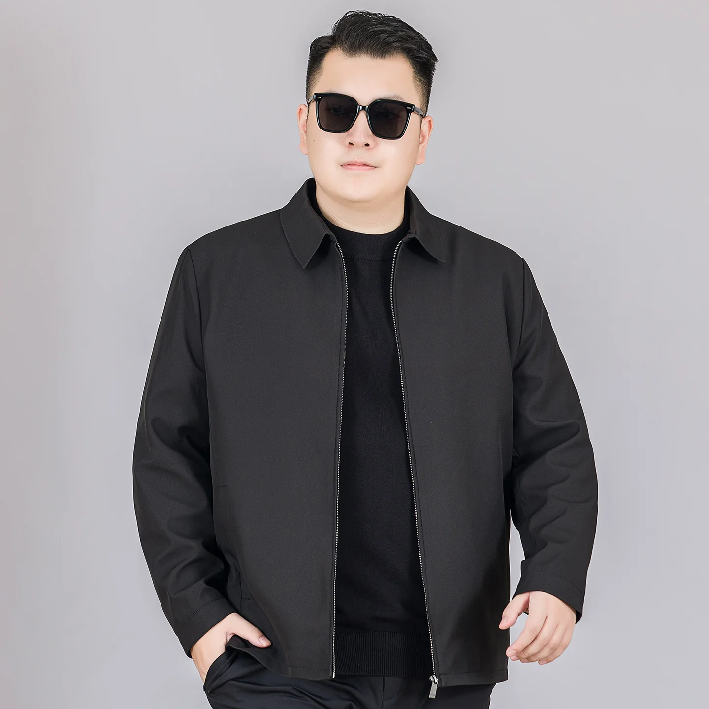 OH157: Áo khoác công sở nam có cỡ lớn, cổ ve lật