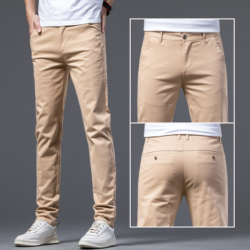 OE792: Quần dài cho nam Quần dài thẳng ôm dáng bằng cotton