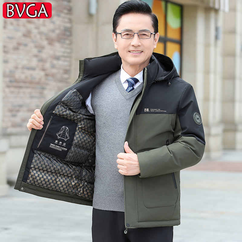 OC616: áo khoác cotton nam mùa đông dày ấm có mũ trùm đầu có thể tháo rời chống lạnh