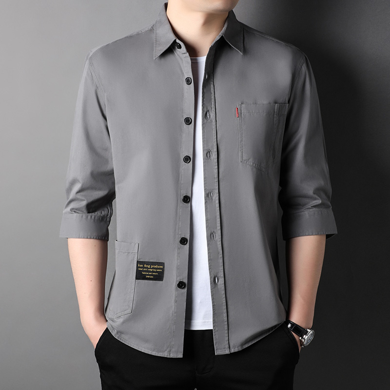 OD355: áo sơ mi nam tay giữa cotton