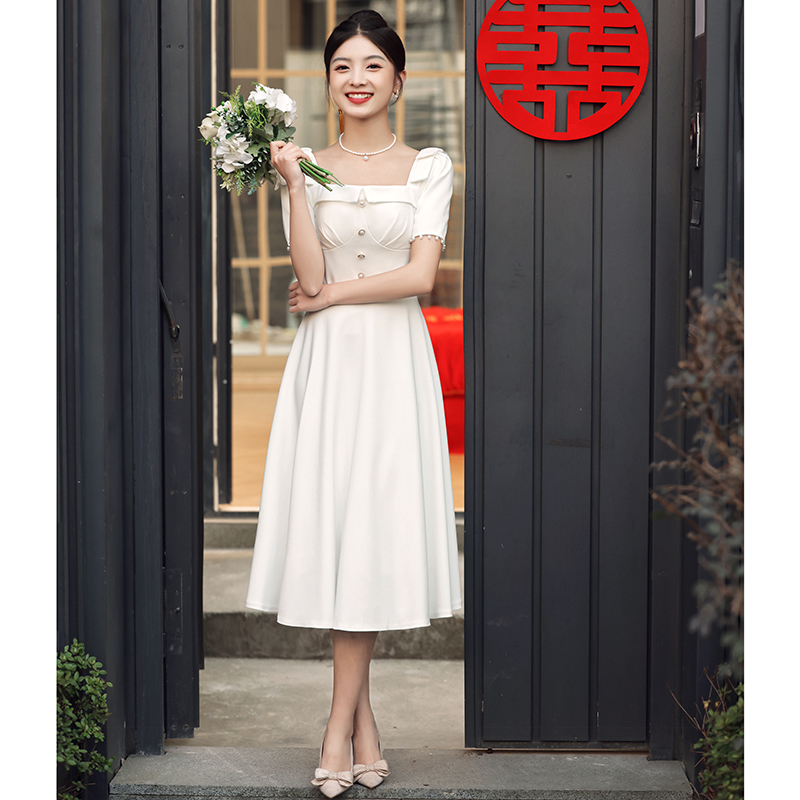 Mã C036: Váy tiệc kiểu Pháp cao cấp nhẹ nhàng sang trọng