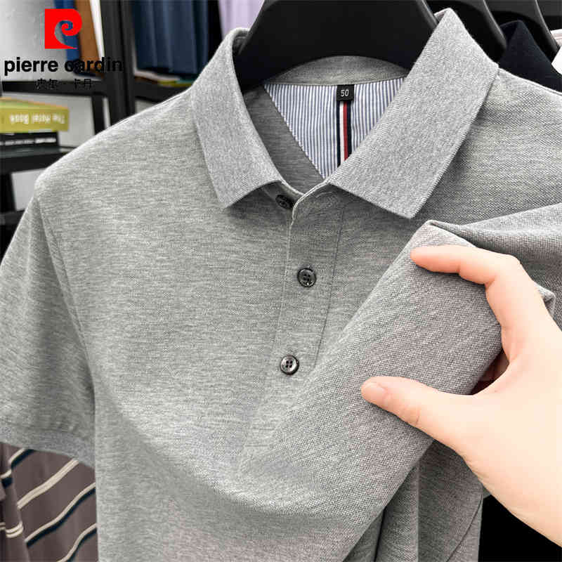 OC754: Áo thun nam cotton ngắn tay Pierre Cardin Áo sơ mi POLO có ve áo thoáng khí