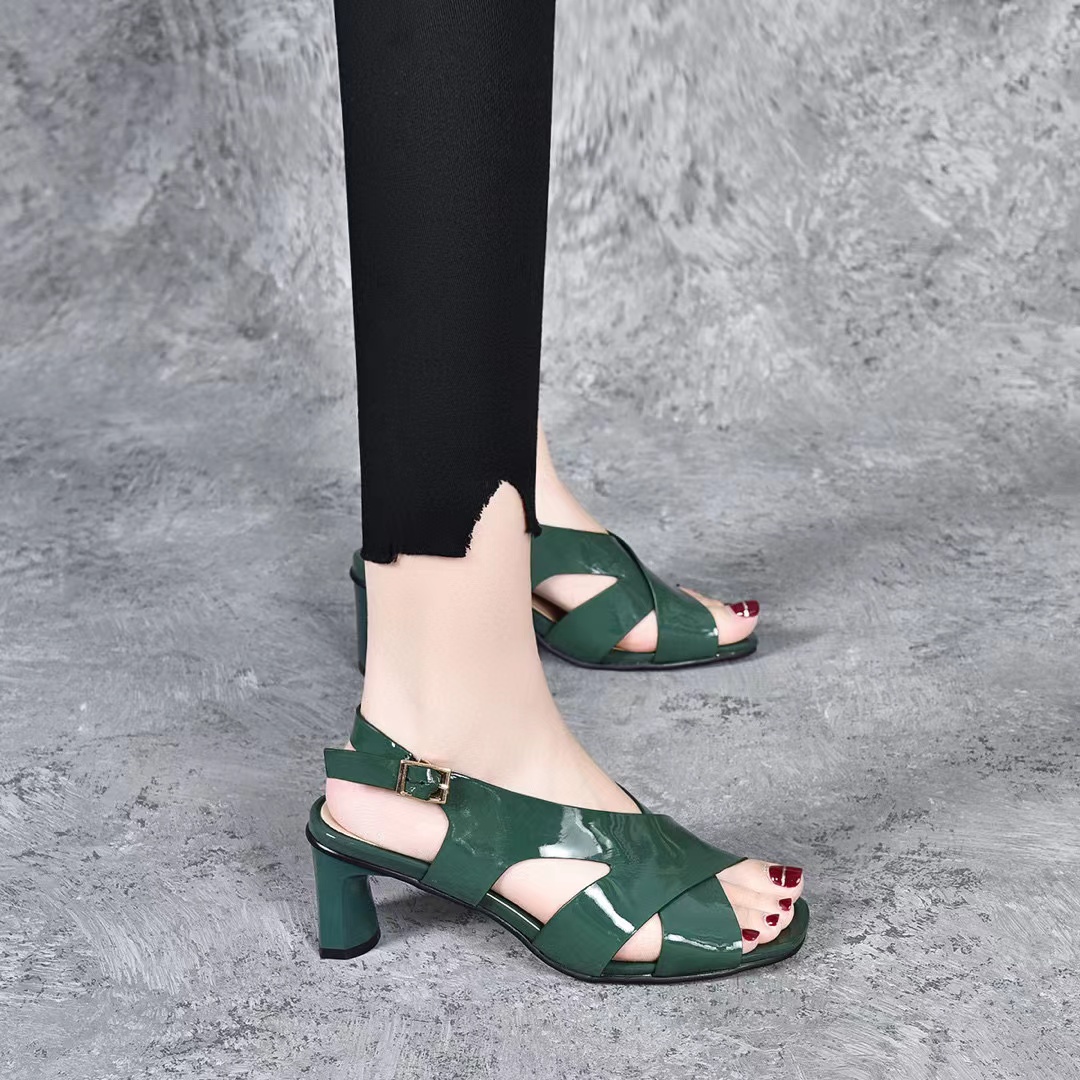 OD459: Giày Xăng Đan Nữ Rỗng Miệng Cá cao cấp