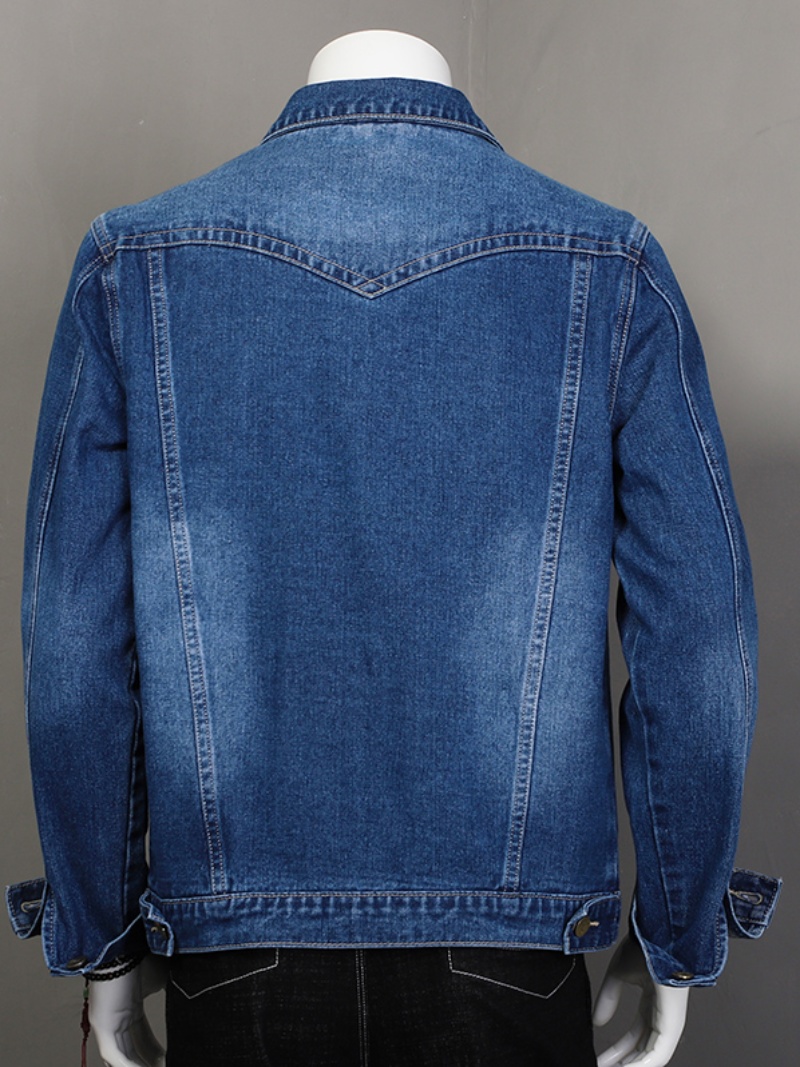 OE344: Áo khoác denim nam cao cấp khoác jean nam cao cấp