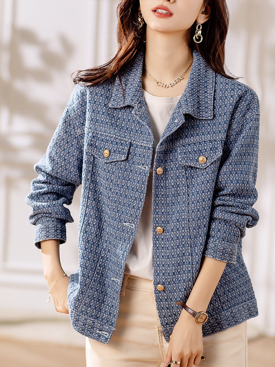 OC919: áo khoác denim thanh lịch cho nữ