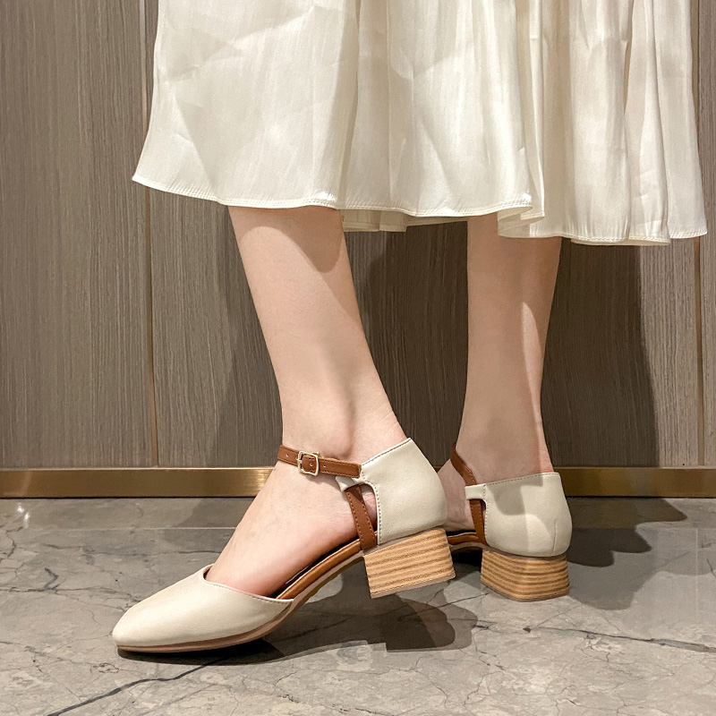 OD441: Giày Sandal Nữ Giày Mary Jane Gót Trung