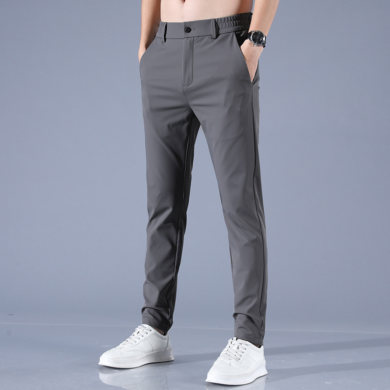 Mã B024: Quần Âu nam Ice Silk ống thẳng phong cách hàn quốc
