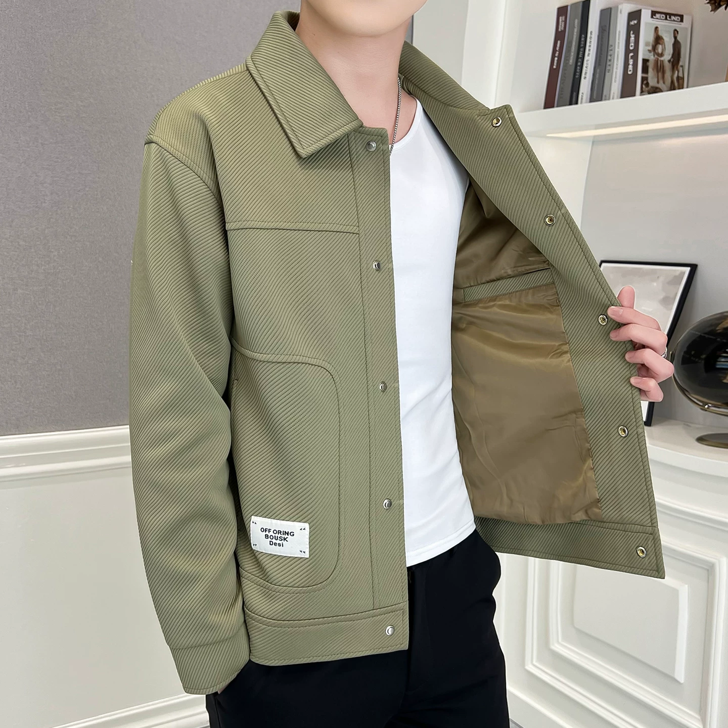 OH129: Áo khoác nam cao cấp kiểu dáng Hàn Quốc mới