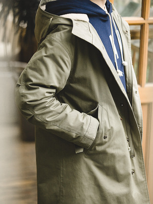 Mã A854: áo khoác parka cotton dành cho nam giới