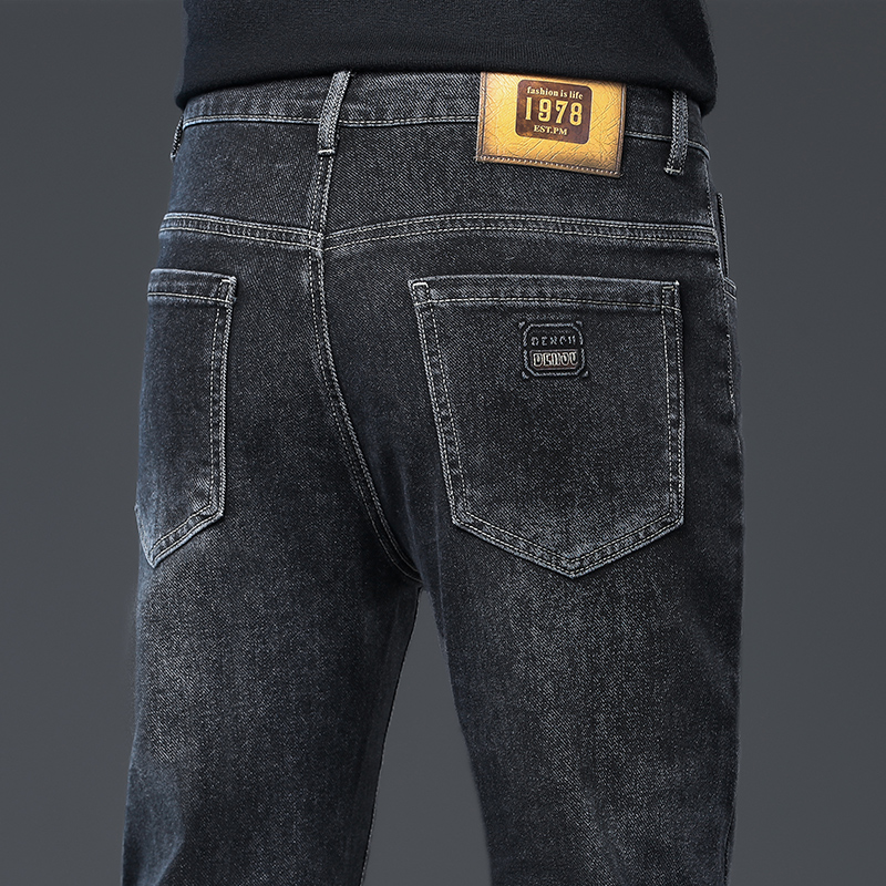 OE770: Quần jeans nam mùa hè mỏng rộng rãi thẳng co giãn ôm vừa vặn