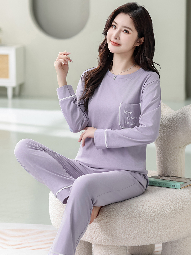 OE528: Bộ đồ ngủ cho nữ SPNN tay dài bằng cotton
