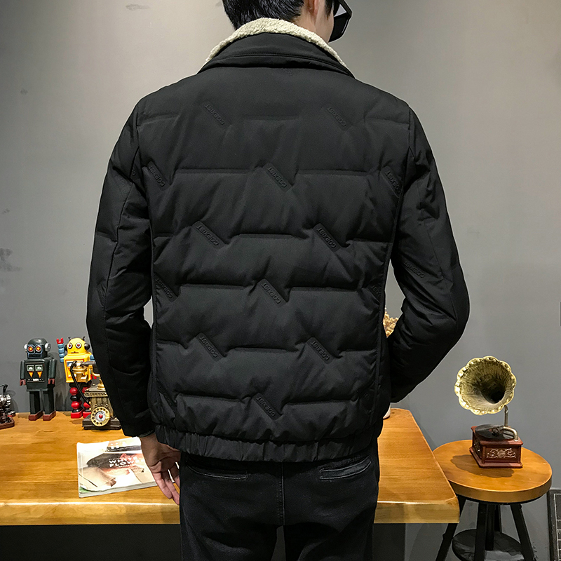 Mã B346: áo khoác nam cổ lông GAHOZ