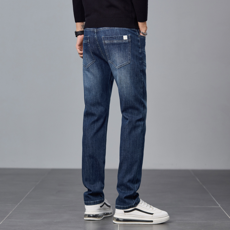OE163: Quần Jeans Nam Thương Hiệu Thời Trang Co Giãn Quần Ống Đứng