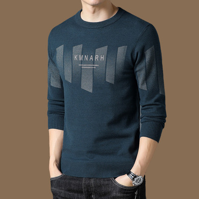 Mã B072: Áo Len Nam Cổ Tròn Áo Chui Đầu Jacquard cao cấp