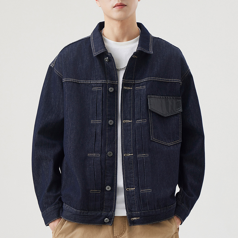 OE205: Áo khoác denim nam cao cấp Hong Kong nam cao cấp thương hiệu thời trang