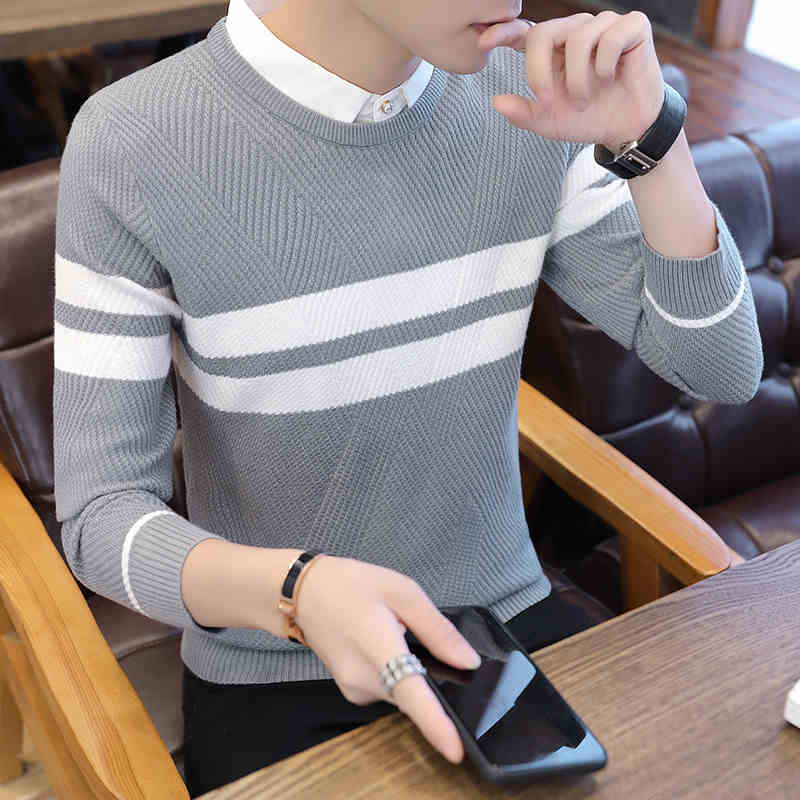 OC726: áo len nam có cổ dài tay