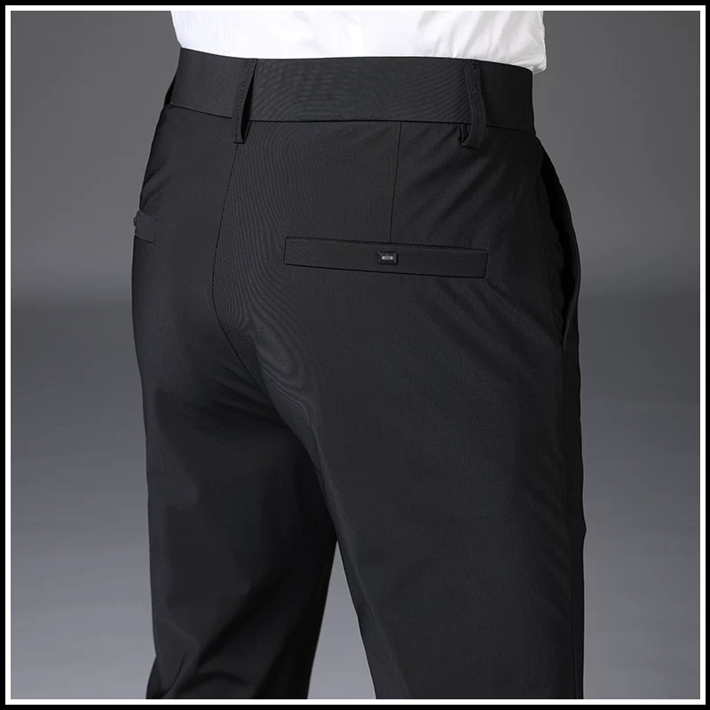 OE952: Quần nam bằng lụa băng nhanh khô, quần công sở