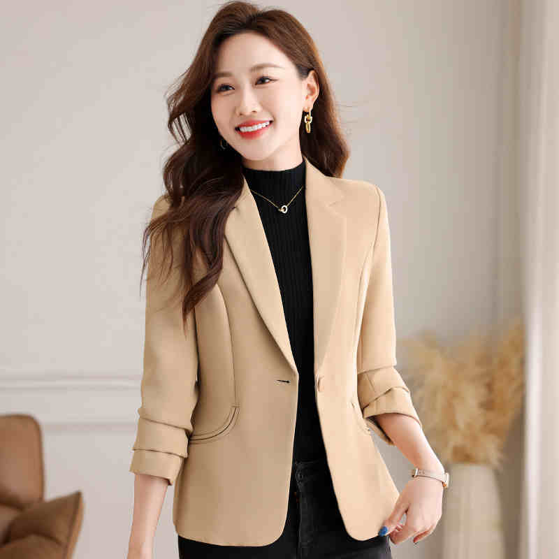 OC481: áo khoác vest nữ trung niên cao cấp Phong Cách Châu Âu