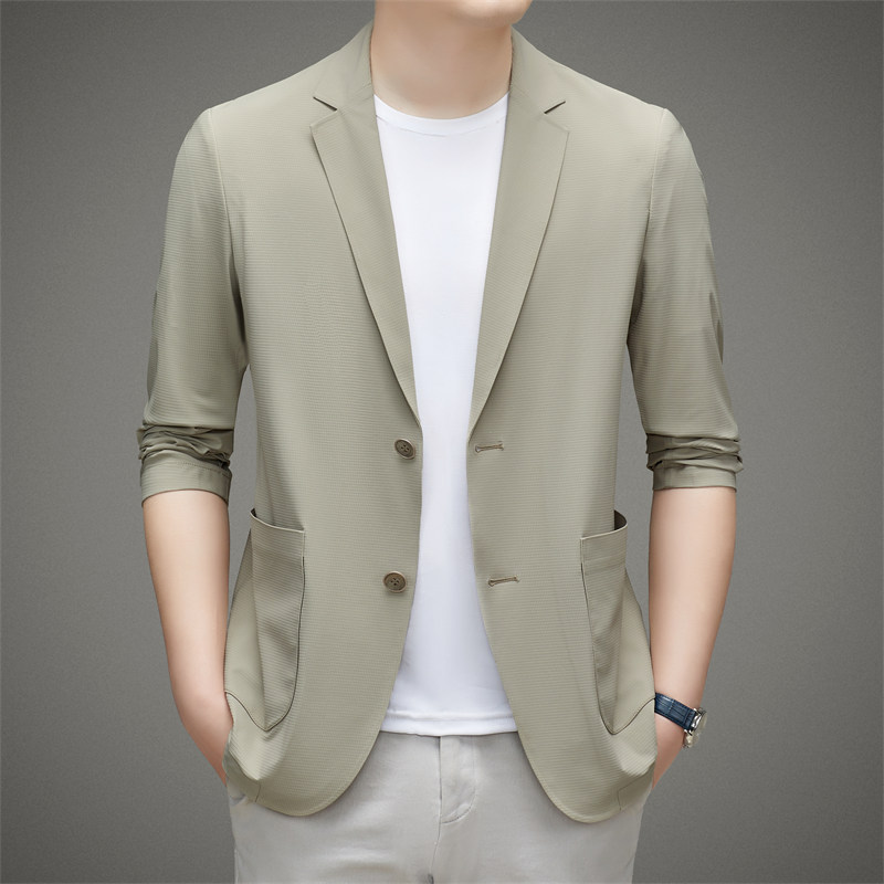 OE460: áo khoác vest nam cao cấp lụa băng Romon dành cho nam cao cấp
