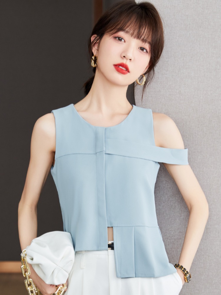 OD022: áo sơ mi nữ cao cấp thiết kế kiểu yếm