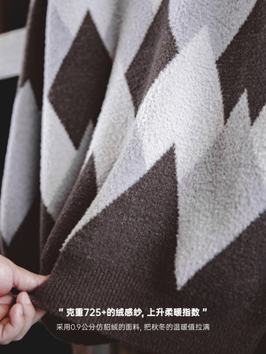 Mã A829: Áo len nam nhung cổ  Jacquard