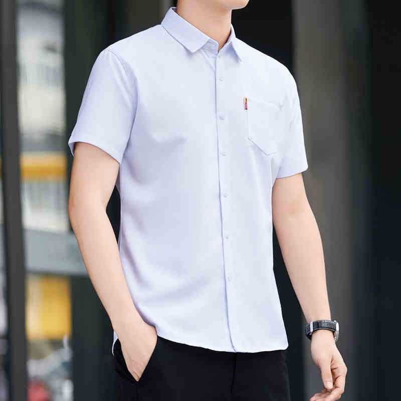 OC810: Áo Sơ Mi Mùa Hè Nam Ngắn Tay