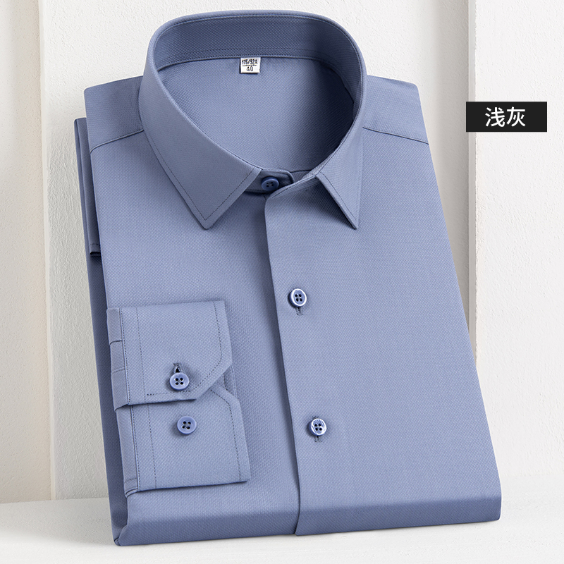 OE934: Áo sơ mi nam cao cấp tay dài Lyocell Tencel Modal trang trọng công sở