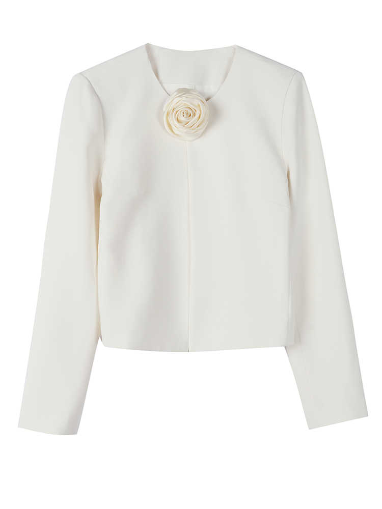 OD691: áo khoác cardigan nữ thu đông hoa hồng