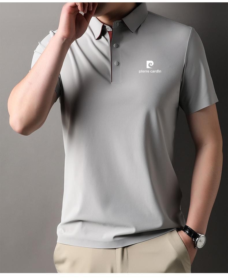 OE663: Áo thun polo ve mới cho nam cao cấp trung niên