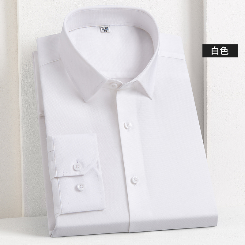 OE934: Áo sơ mi nam cao cấp tay dài Lyocell Tencel Modal trang trọng công sở