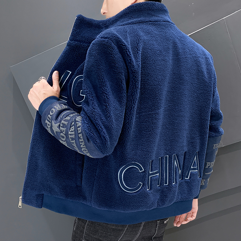 Mã A577: Áo khoác nam Cổ đứng Sherpa