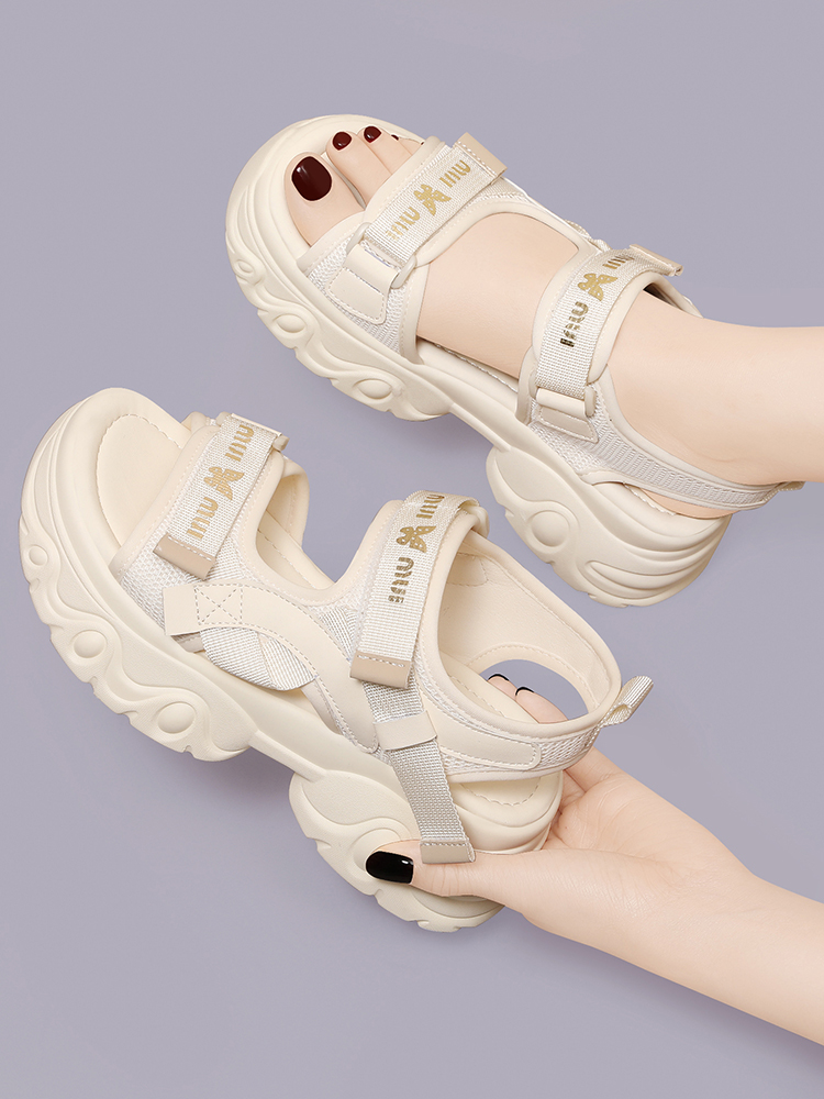 OE442: Dép sandal nữ đế dày Velcro all-match dành cho nữ giày nữ