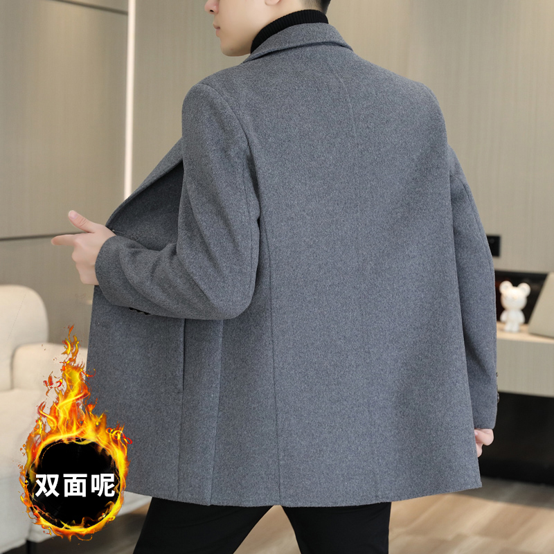OE053: Áo khoác nam mới cao cấp có cổ áo dáng dài