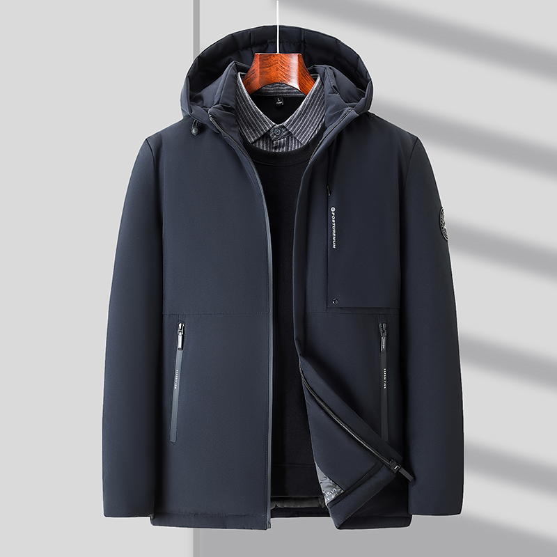 Mã B495: ] Áo khoác có mũ trùm đầu ấm áp có thể tháo rời dành cho nam