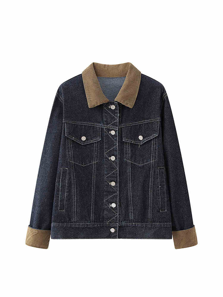 OC092: Áo khoác denim Egger Etam nữ mới thiết
