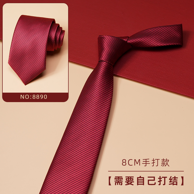 OD401: Cà vạt nam màu đỏ twill cao cấp
