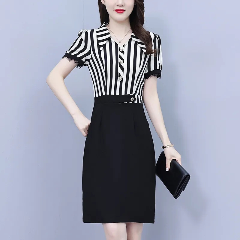 OD733: đầm đen trung niên sang trọng