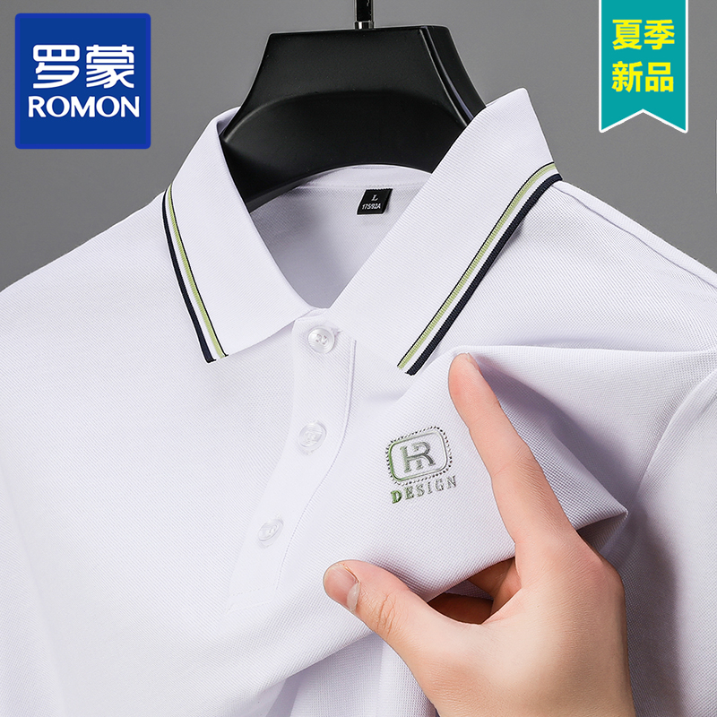 OE845: Áo thun nam tay ngắn bằng lụa tơ tằm mùa hè mới