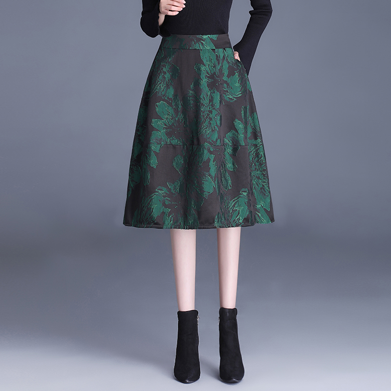 Mã B981: Chân Váy Jacquard váy chữ A váy đèn lồng mùa hè mới