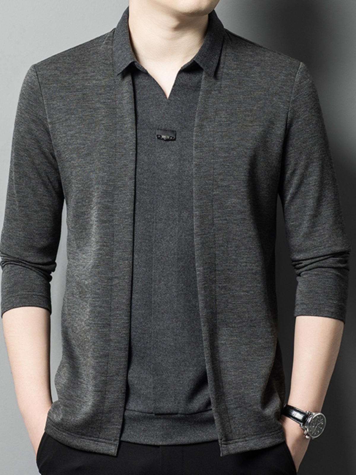 Mã B263: áo khoác cardigan nam