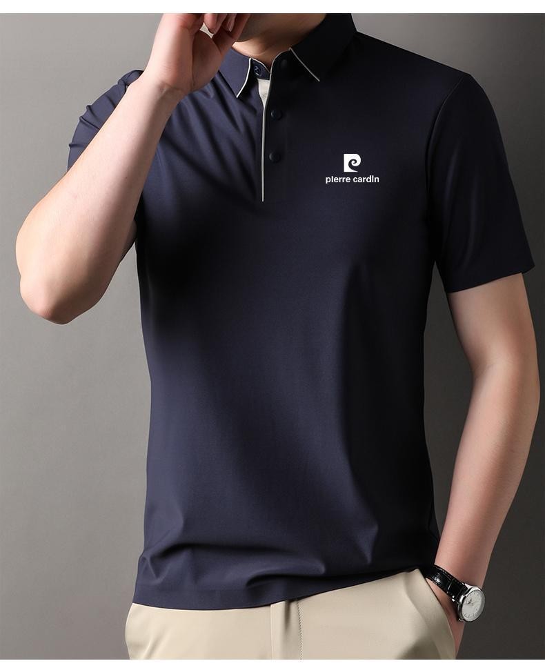 OE663: Áo thun polo ve mới cho nam cao cấp trung niên